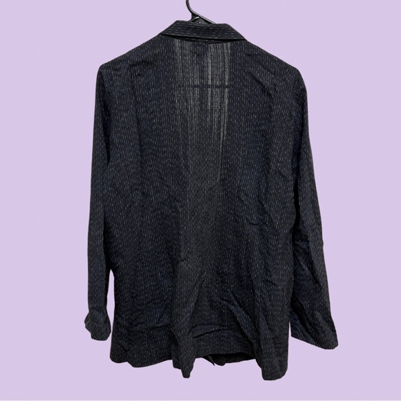 Eileen Fisher Black Cotton/Wool Jacket - Picture 4 of 7